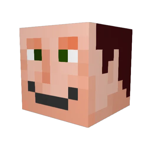 Doc_Jedi Minecraft avatar head, 3D render