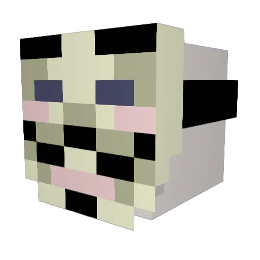 Doc_Msc Minecraft avatar head, 3D render