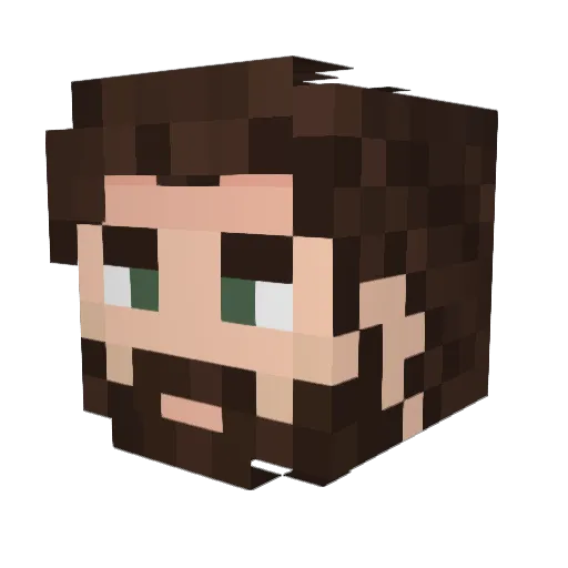 Doc_Nemo Minecraft avatar head, 3D render