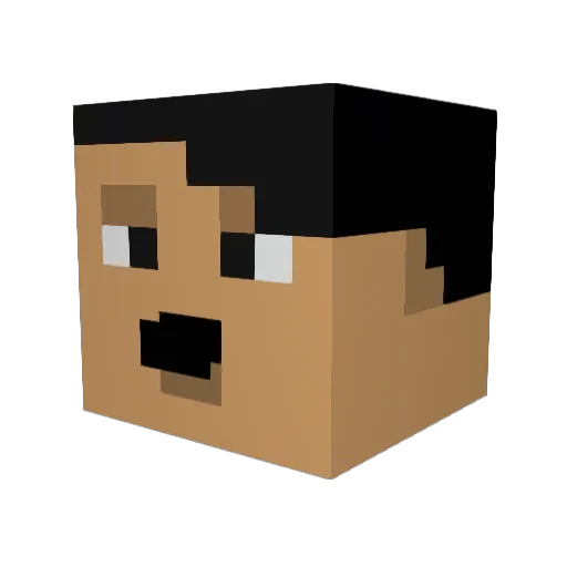 Doc_Vincent Minecraft avatar head, 3D render
