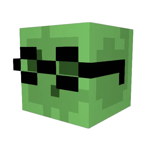 Doc__77 Minecraft avatar head, 3D render