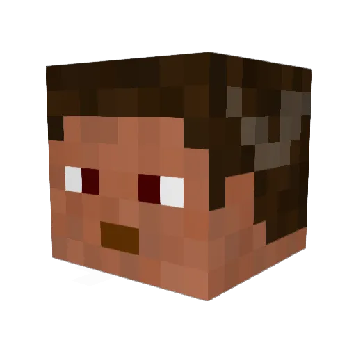 Doc_do Minecraft avatar head, 3D render