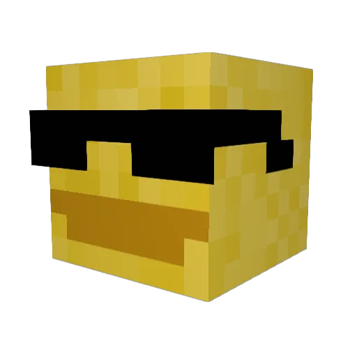 DocileDucky Minecraft avatar head, 3D render