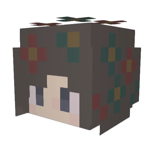 DockingTuna55 Minecraft avatar head, 3D render