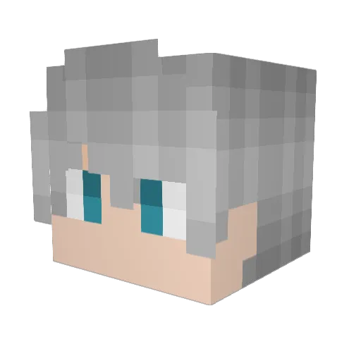 DocktorJuwelier Minecraft avatar head, 3D render