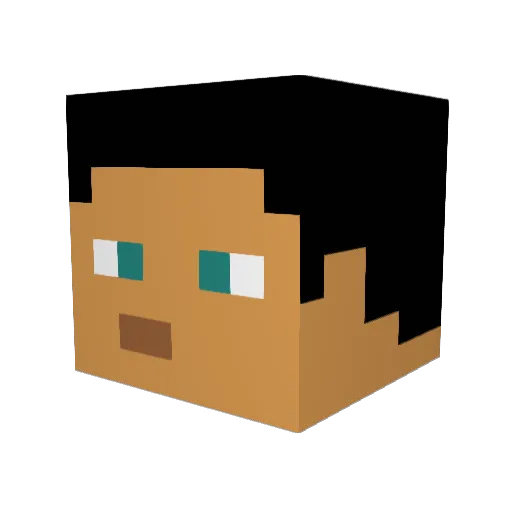 Docky2171 Minecraft avatar head, 3D render