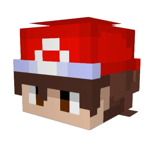 DocotorD Minecraft avatar head, 3D render