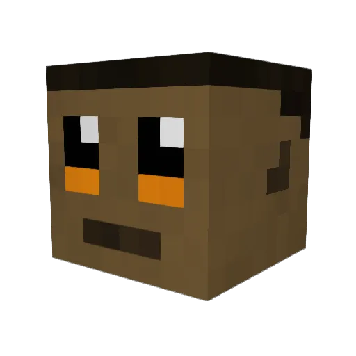 DocterBenx Minecraft avatar head, 3D render