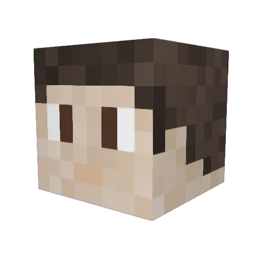 DocterVoodoo Minecraft avatar head, 3D render