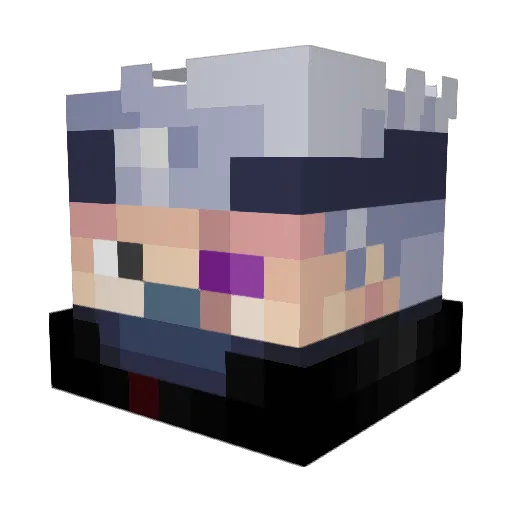 Docter_Q Minecraft avatar head, 3D render