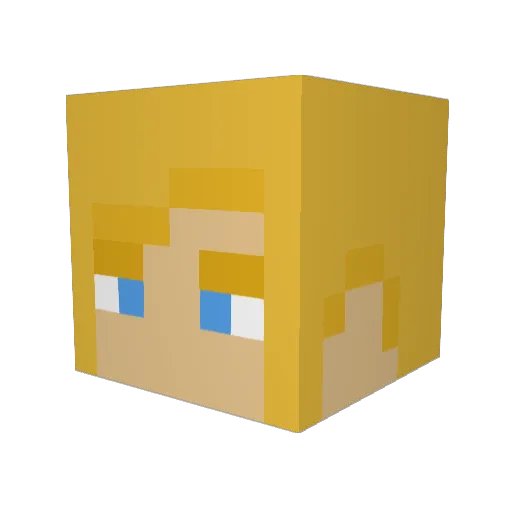 Doctor0517 Minecraft avatar head, 3D render