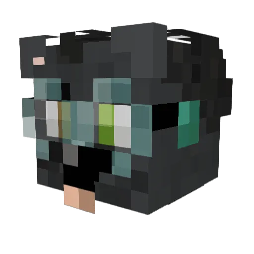 DoctorAxiom Minecraft avatar head, 3D render
