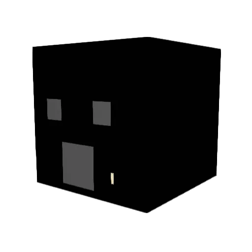 DoctorBlackie Minecraft avatar head, 3D render