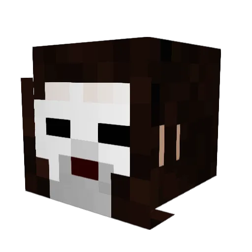 DoctorDaro Minecraft avatar head, 3D render