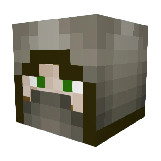 DoctorDinguss Minecraft avatar head, 3D render