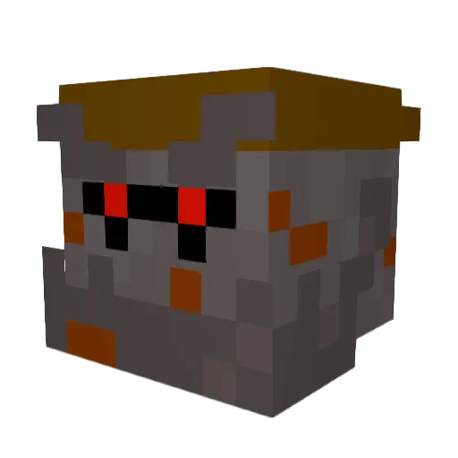DoctorDrok Minecraft avatar head, 3D render