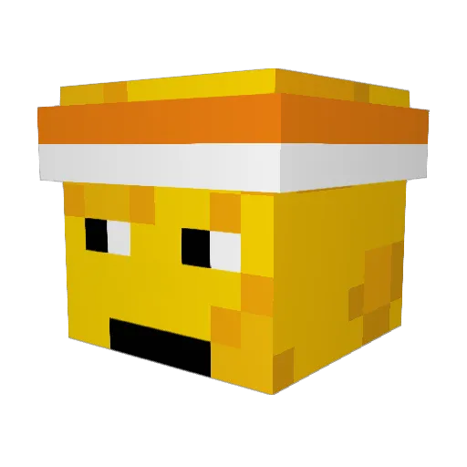 DoctorFreelove Minecraft avatar head, 3D render