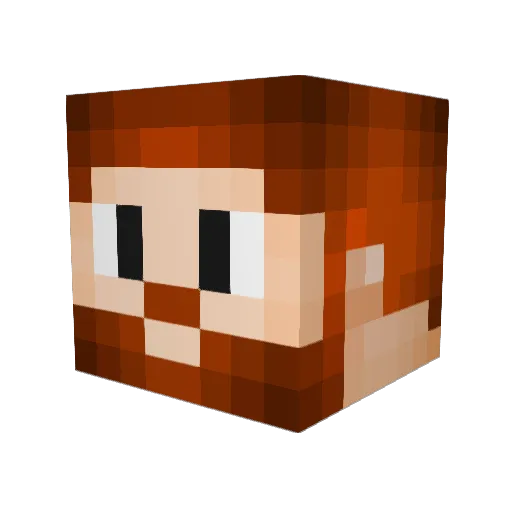 DoctorGainz Minecraft avatar head, 3D render