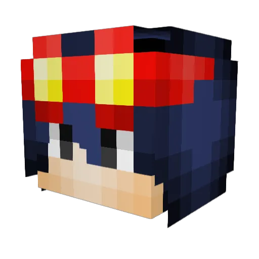 DoctorJayJay Minecraft avatar head, 3D render