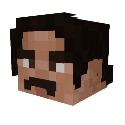 DoctorJuice_ Minecraft avatar head, 3D render