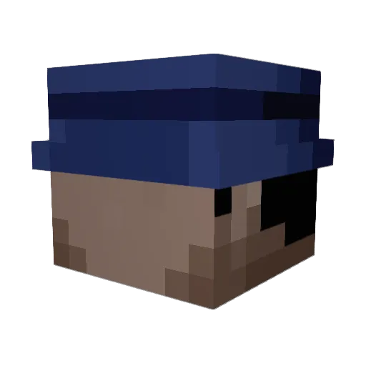 DoctorL15 Minecraft avatar head, 3D render