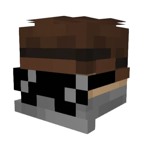 DoctorLoomis Minecraft avatar head, 3D render