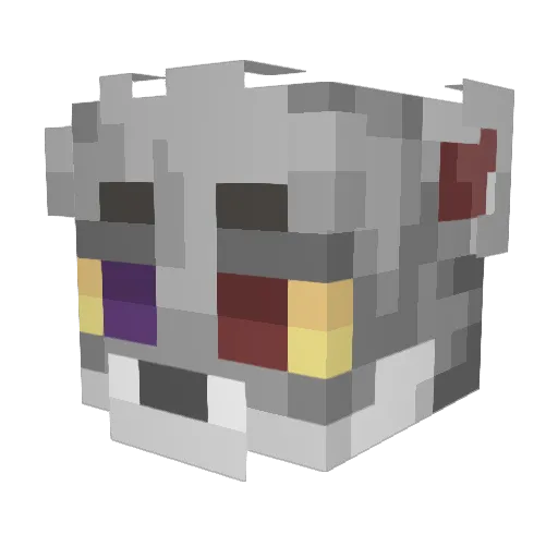 DoctorM4id Minecraft avatar head, 3D render