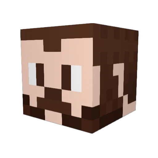 DoctorOfLegend Minecraft avatar head, 3D render