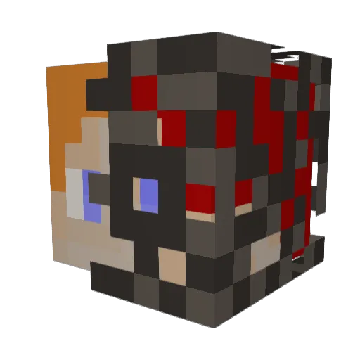 DoctorOmega99 Minecraft avatar head, 3D render