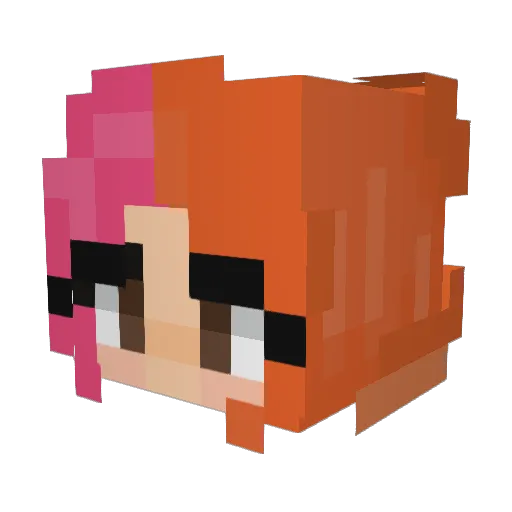 DoctorRileyPhD Minecraft avatar head, 3D render