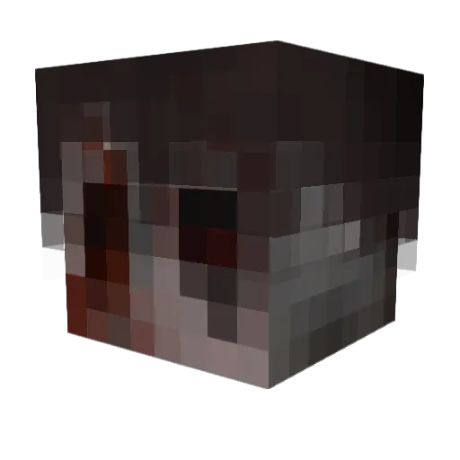 DoctorRitter Minecraft avatar head, 3D render