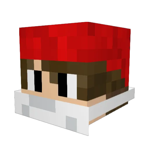 DoctorSharpTV Minecraft avatar head, 3D render
