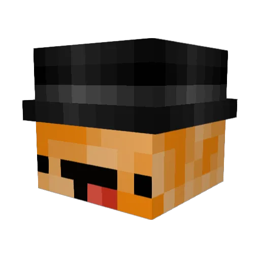 DoctorSocCheeto Minecraft avatar head, 3D render