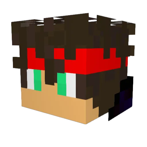 DoctorSwing Minecraft avatar head, 3D render
