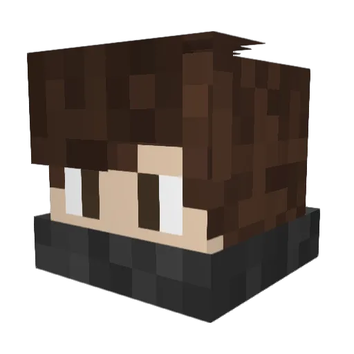 DoctorTracos Minecraft avatar head, 3D render