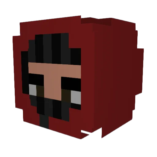 Doctor_Blackout Minecraft avatar head, 3D render