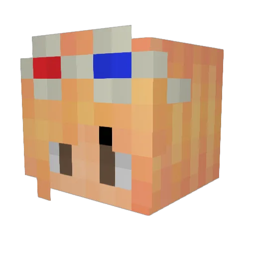 Doctor_Desi Minecraft avatar head, 3D render
