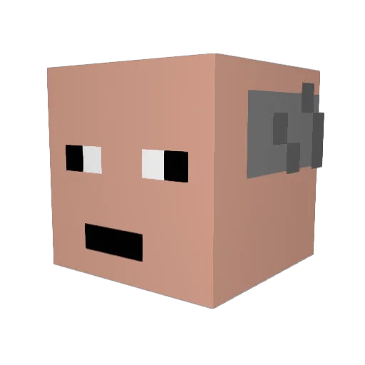Doctor_Doom_1337 Minecraft avatar head, 3D render
