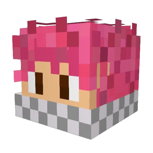Doctor_Llama Minecraft avatar head, 3D render
