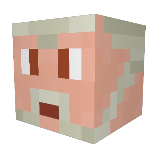 Doctor_Lulu Minecraft avatar head, 3D render