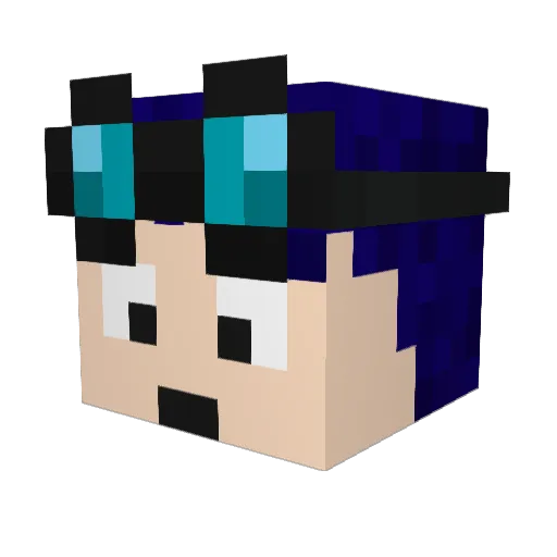 Doctor_Oscar Minecraft avatar head, 3D render