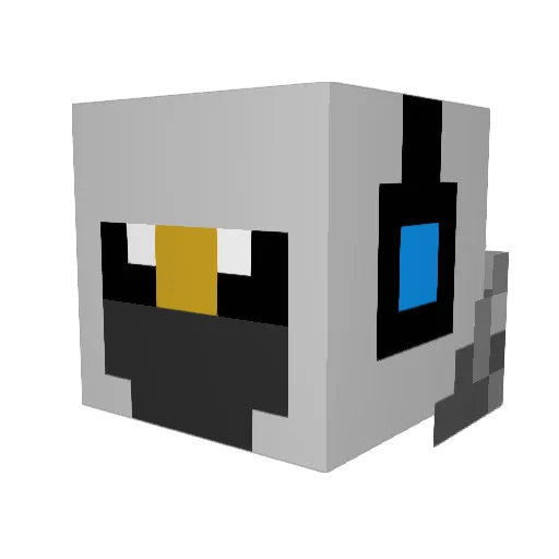 Doctorsprinkles Minecraft avatar head, 3D render