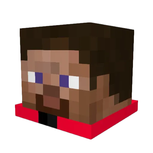 Docturin Minecraft avatar head, 3D render