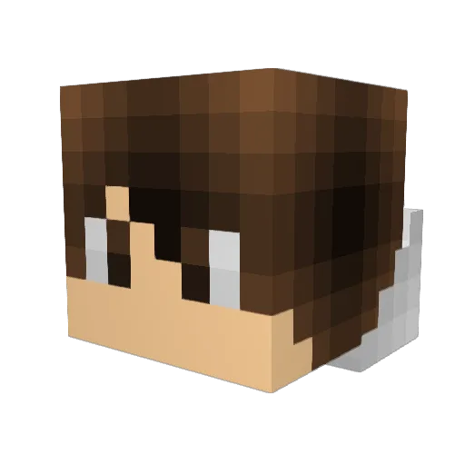 Dod_attack Minecraft avatar head, 3D render