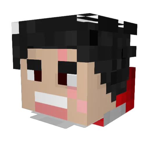 Dodan656 Minecraft avatar head, 3D render