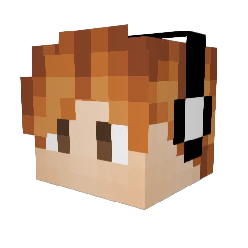Doddsy54 Minecraft avatar head, 3D render
