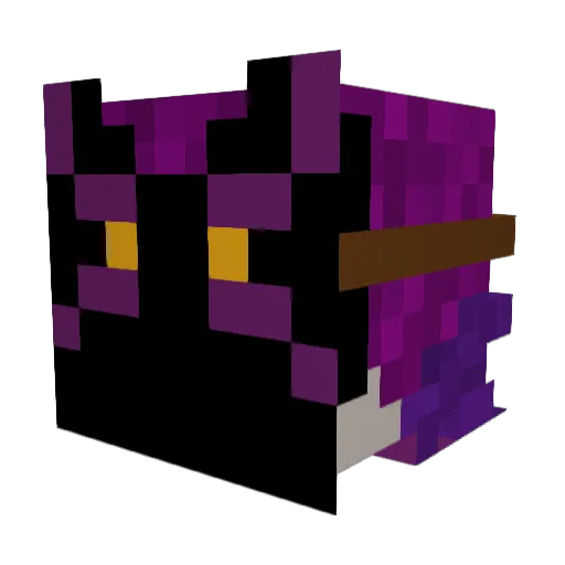 Dodecalith Minecraft avatar head, 3D render