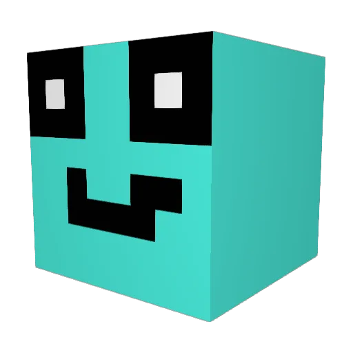Dodeling Minecraft avatar head, 3D render