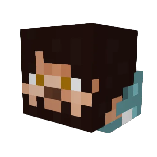 Dodge129 Minecraft avatar head, 3D render