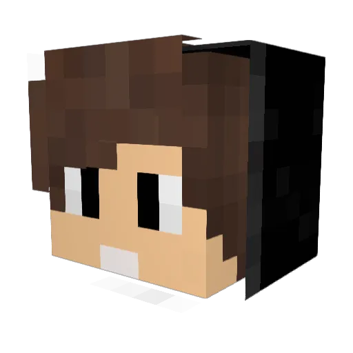 DodgeMan09 Minecraft avatar head, 3D render